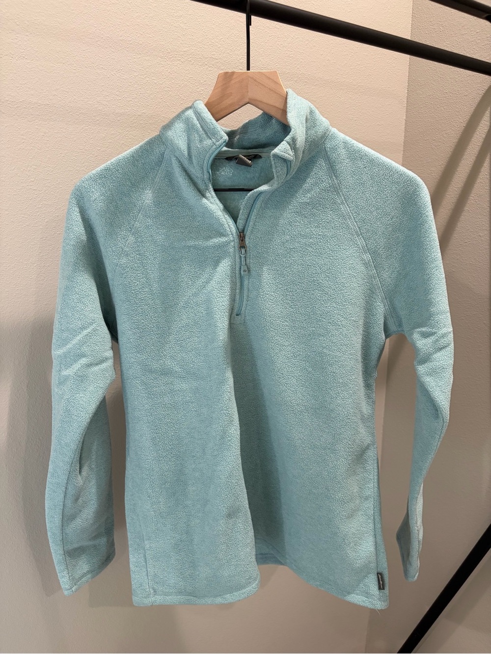 Eddie Bauer Dusty Teal Fleece Quarter-Zip Pullover